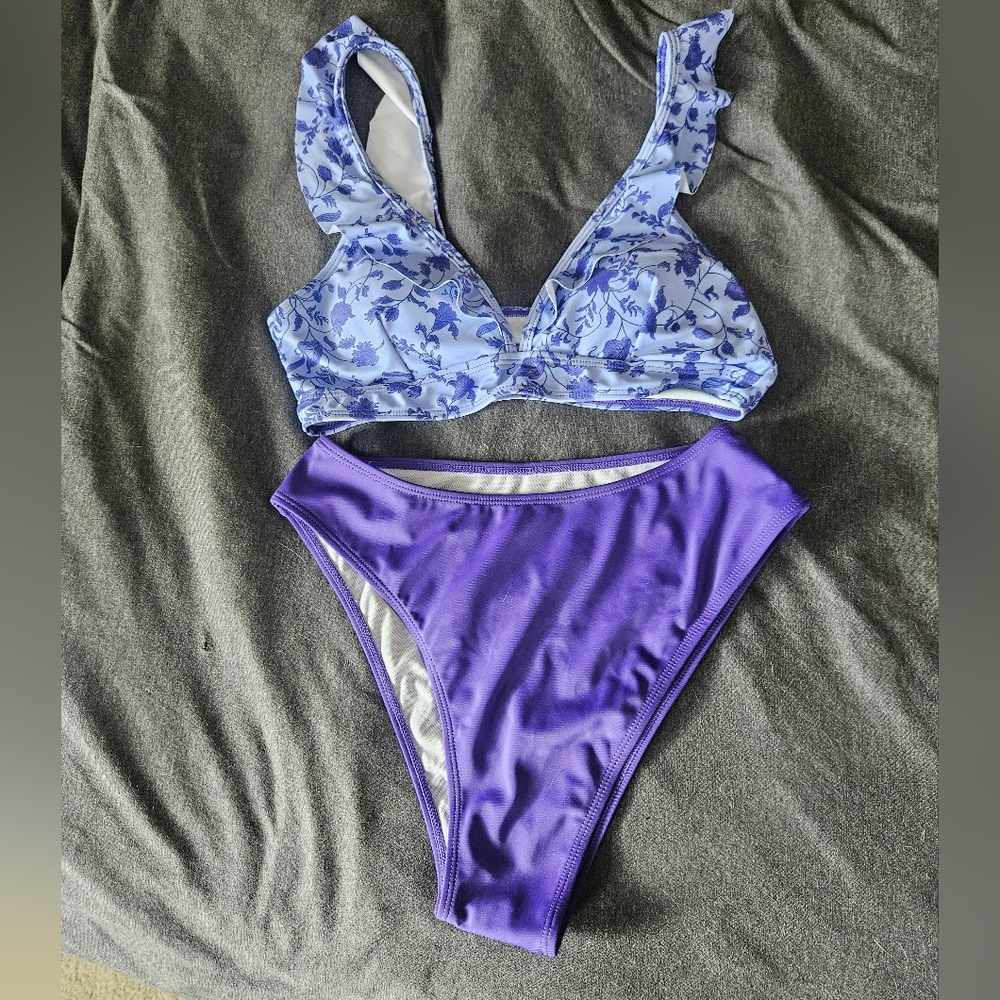 Lavender high waisted bikini